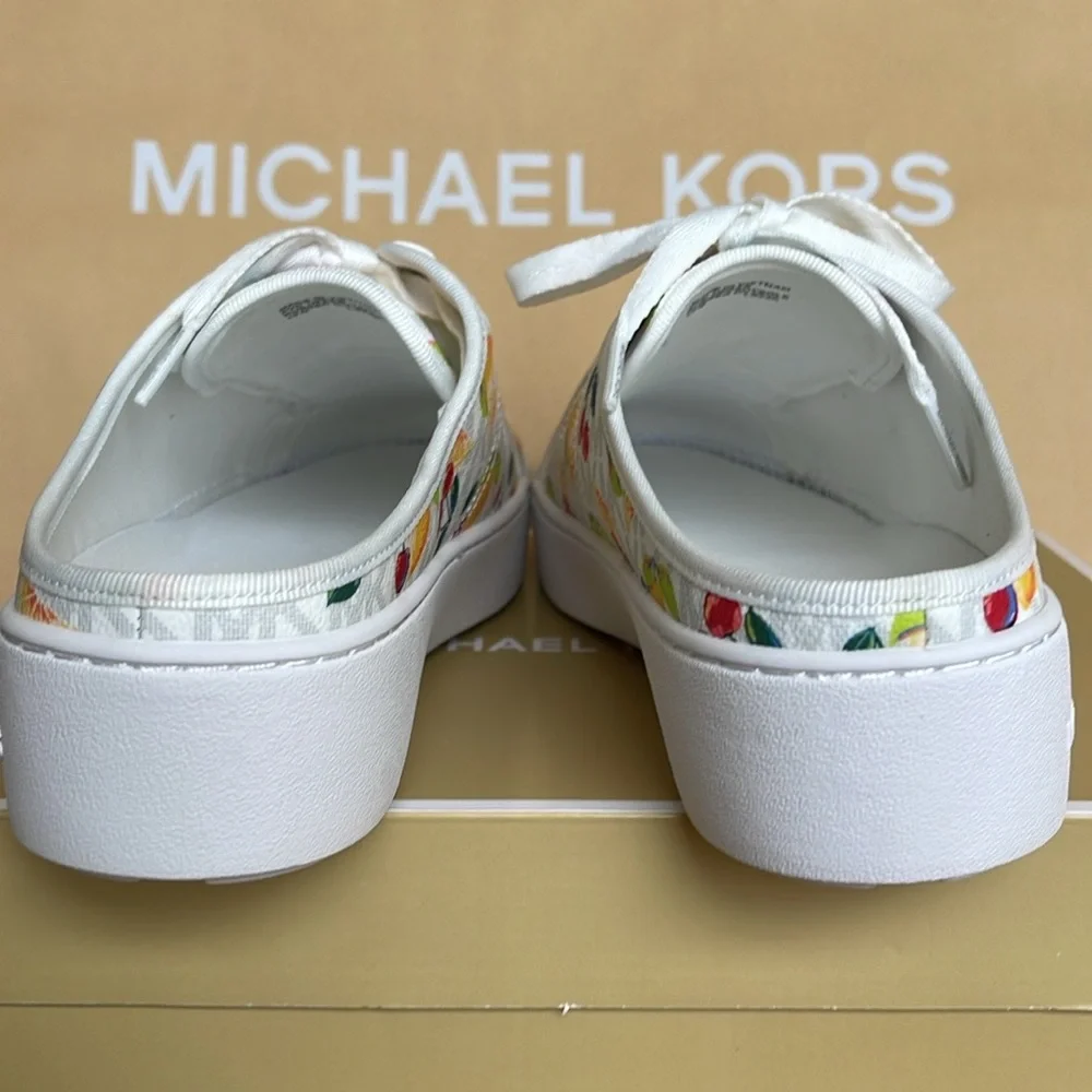 Michael Kors POPPY SLIDE SNEAKERS 
FRUIT PAINT MK SIG SM
49T4POFP1Q Platforms - Picture 13 of 16